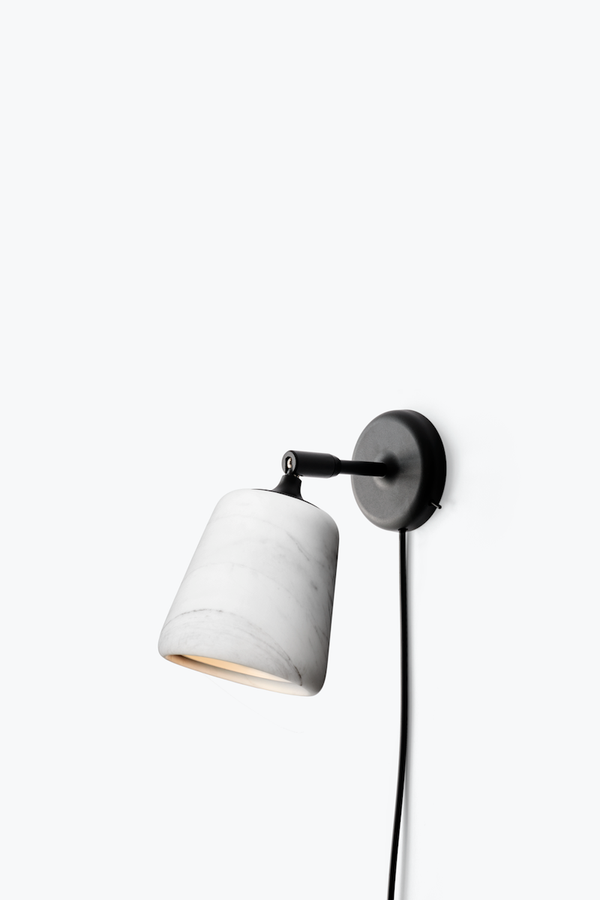 Material Wall Lamp - White Marble