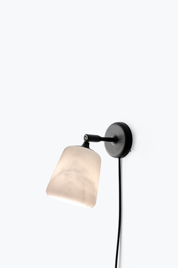 Material Wall Lamp - White Marble without innershade