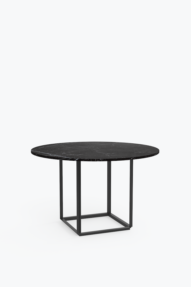 Florence Dining Table 120 - Black Marquina Marble