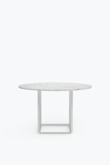 Florence Dining Table 120 - White Carrera Marble
