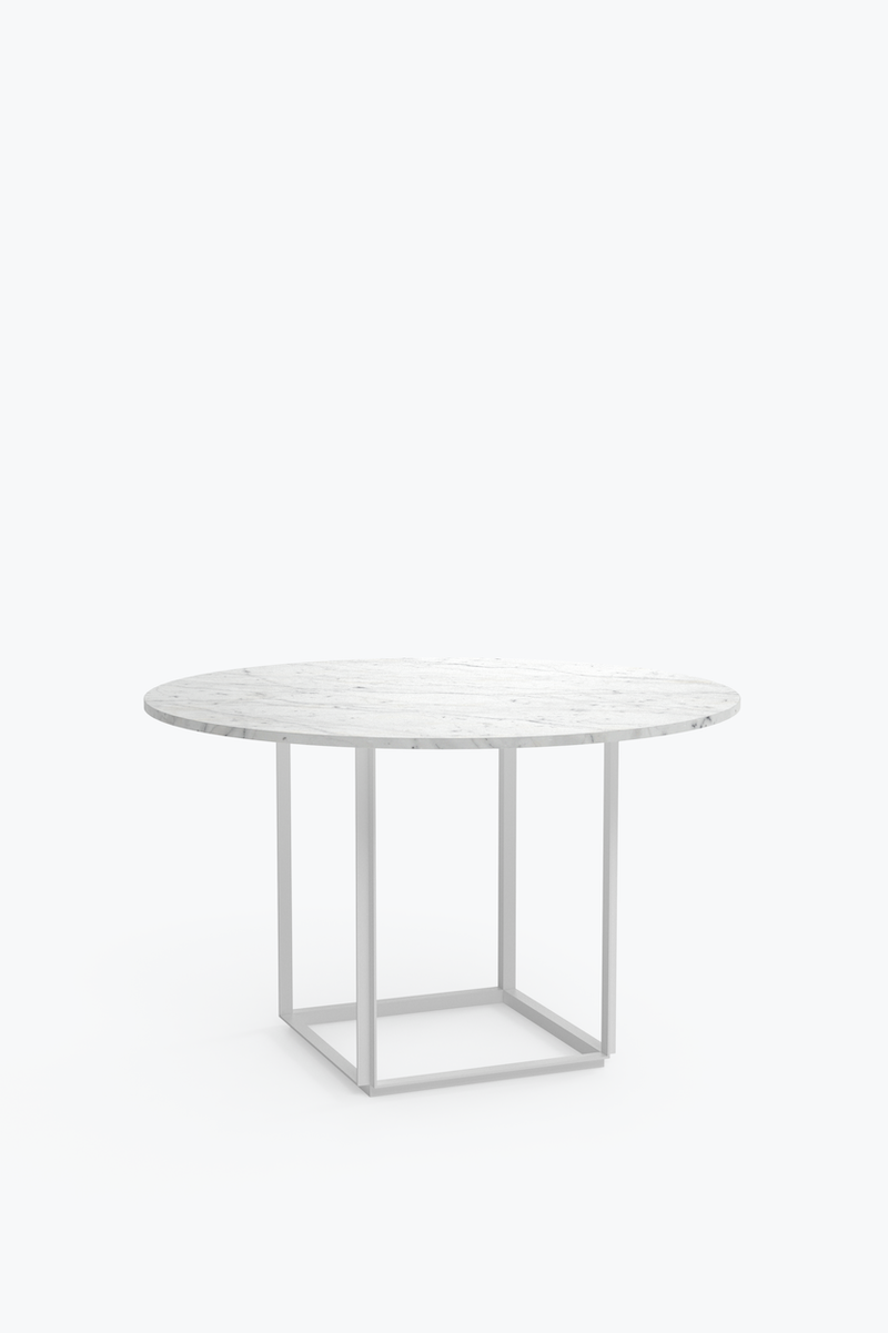 Florence Dining Table 120 - White Carrera Marble