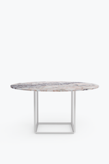 Florence Dining Table 145 cm -White Viola Marble