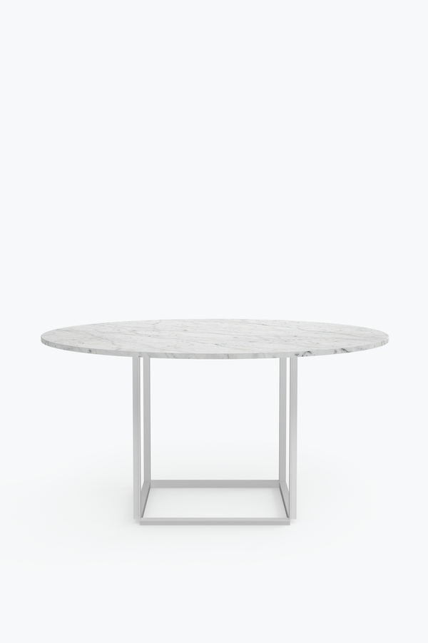 Florence Dining Table 145 cm - White Carrera Marble