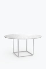 Florence Dining Table 145 cm - White Carrera Marble
