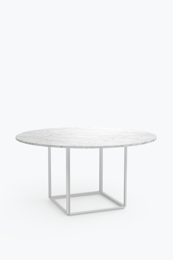 Florence Dining Table 145 cm - White Carrera Marble