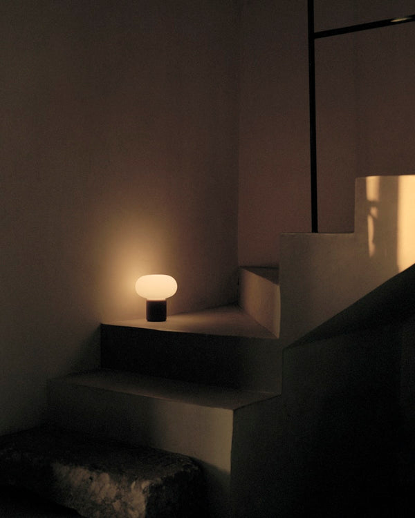 Karl-Johan Table Lamp Portable - Cold Black