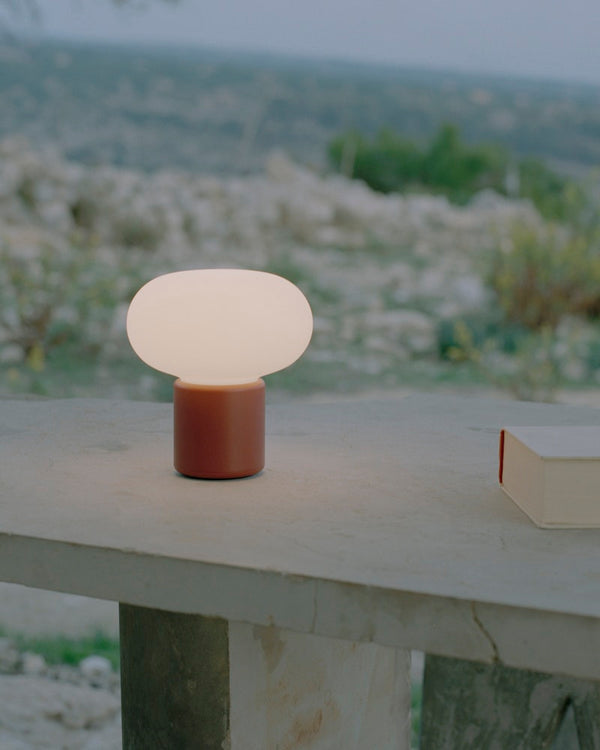 Karl-Johan Table Lamp Portable - Earth Red