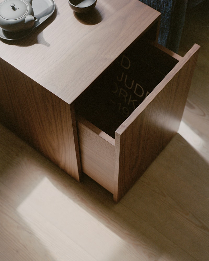 Mass Side Table - Walnut