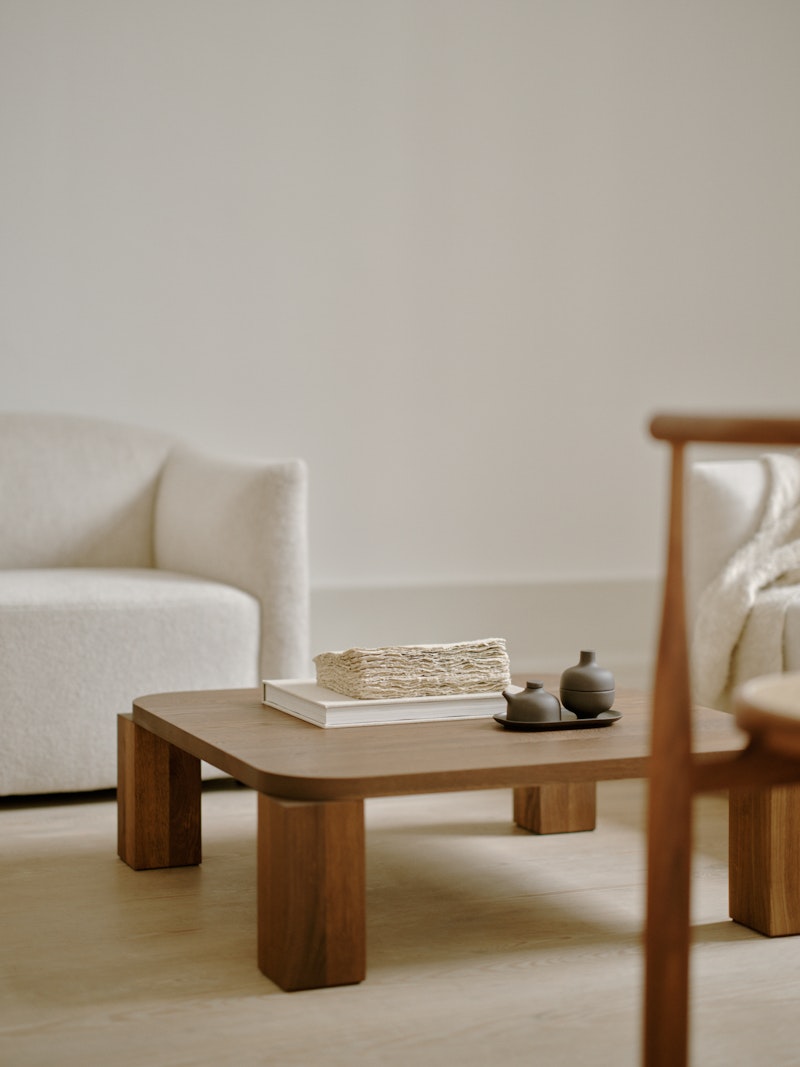 Atlas Coffee Table - Fumed Oak 82 x 82 cm