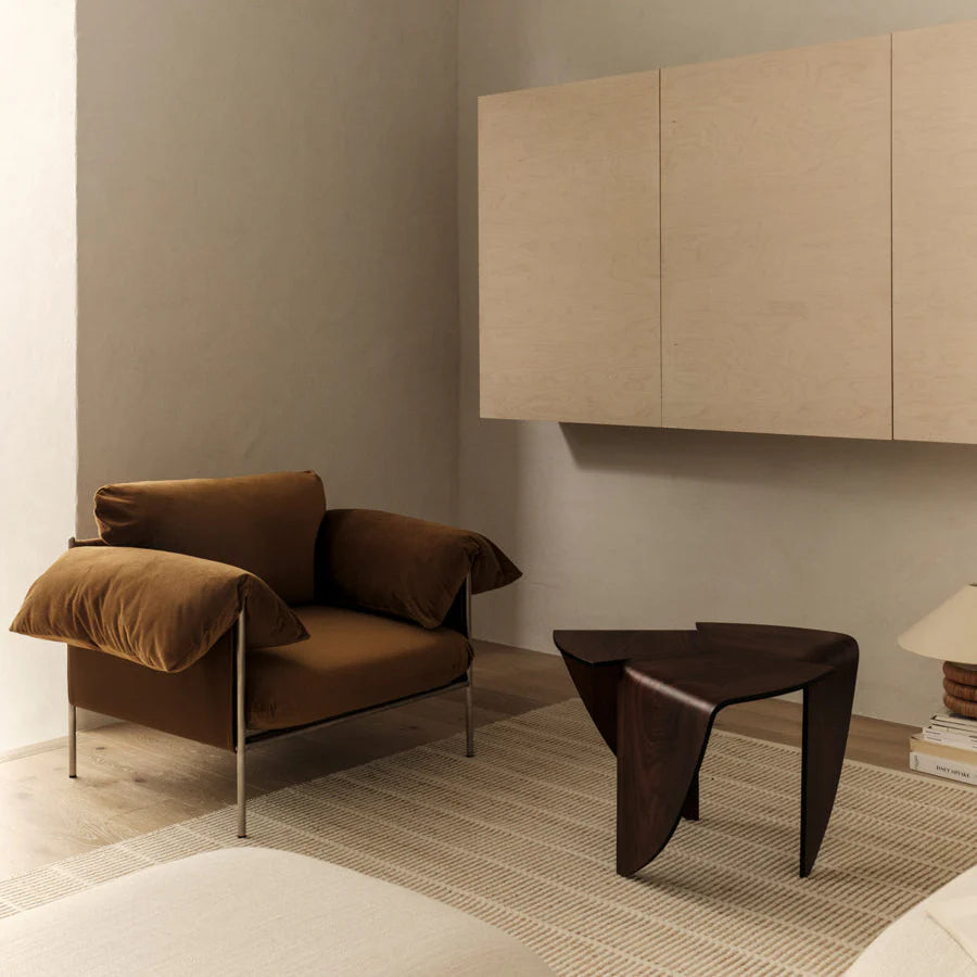 Alva Armchair - Brushed Steel Frame
