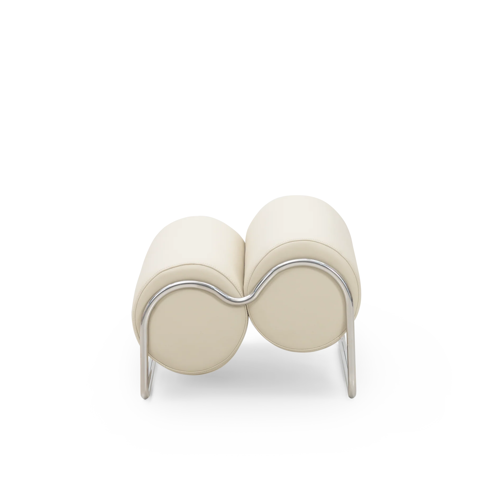 Chromeo Ottoman - Simpson Cream