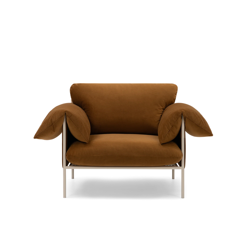 Alva Armchair - Nougat Frame