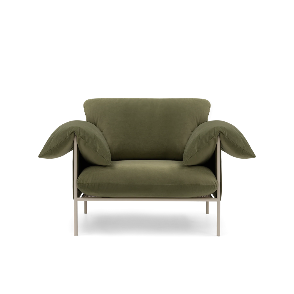 Alva Armchair - Nougat Frame