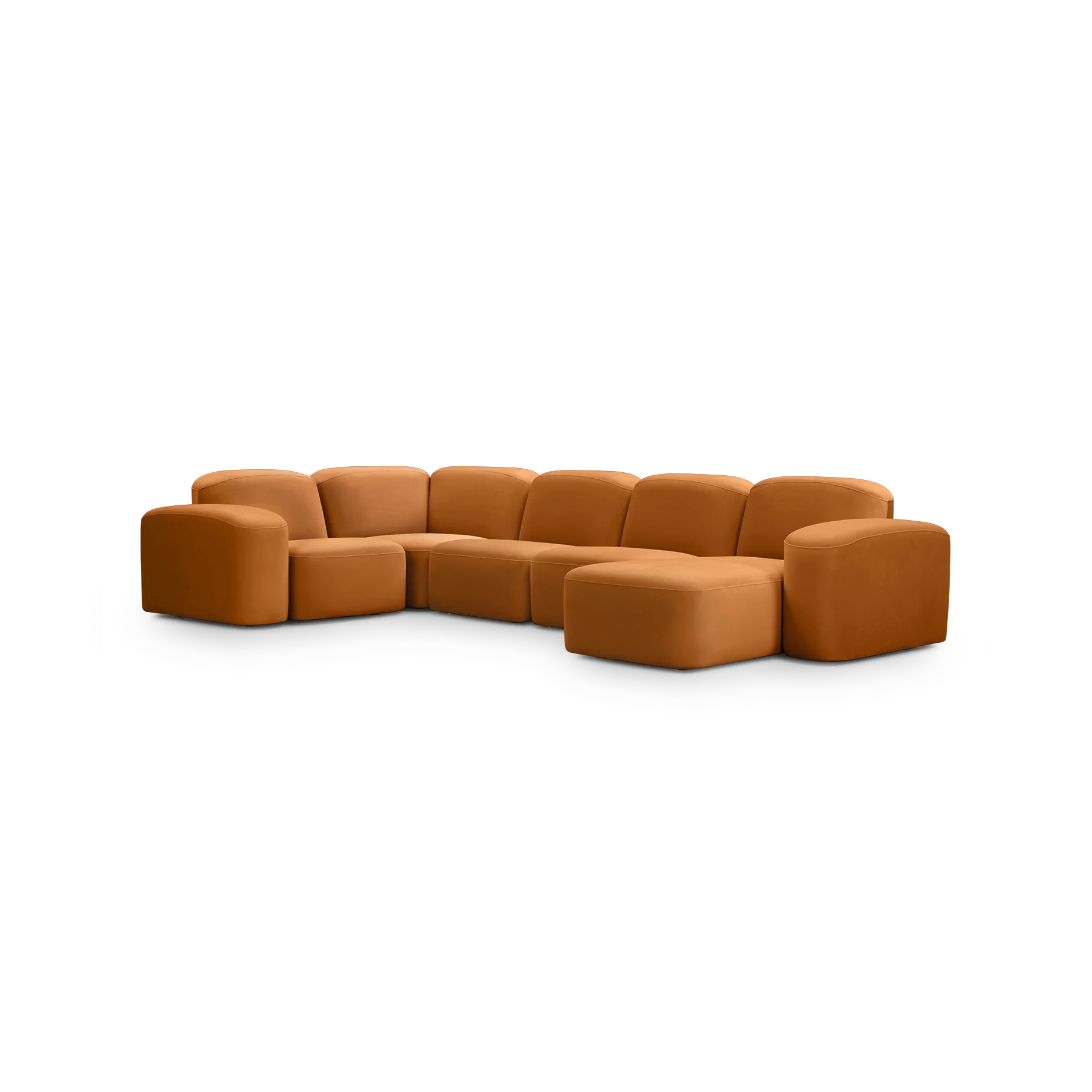 Muse 5 Piece Chaise Modular Sofa - RHF
