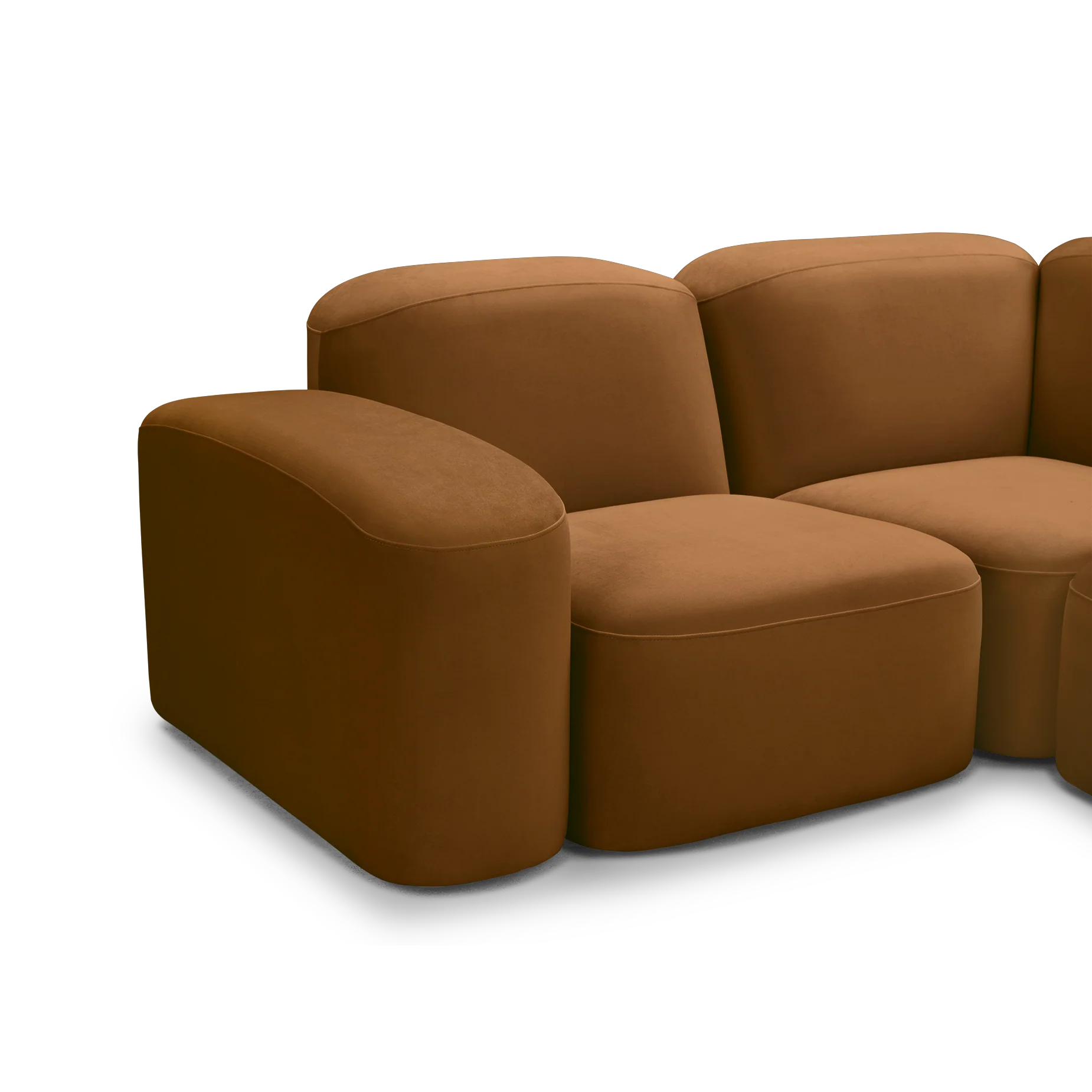 Muse 5 Piece Chaise Modular Sofa - RHF