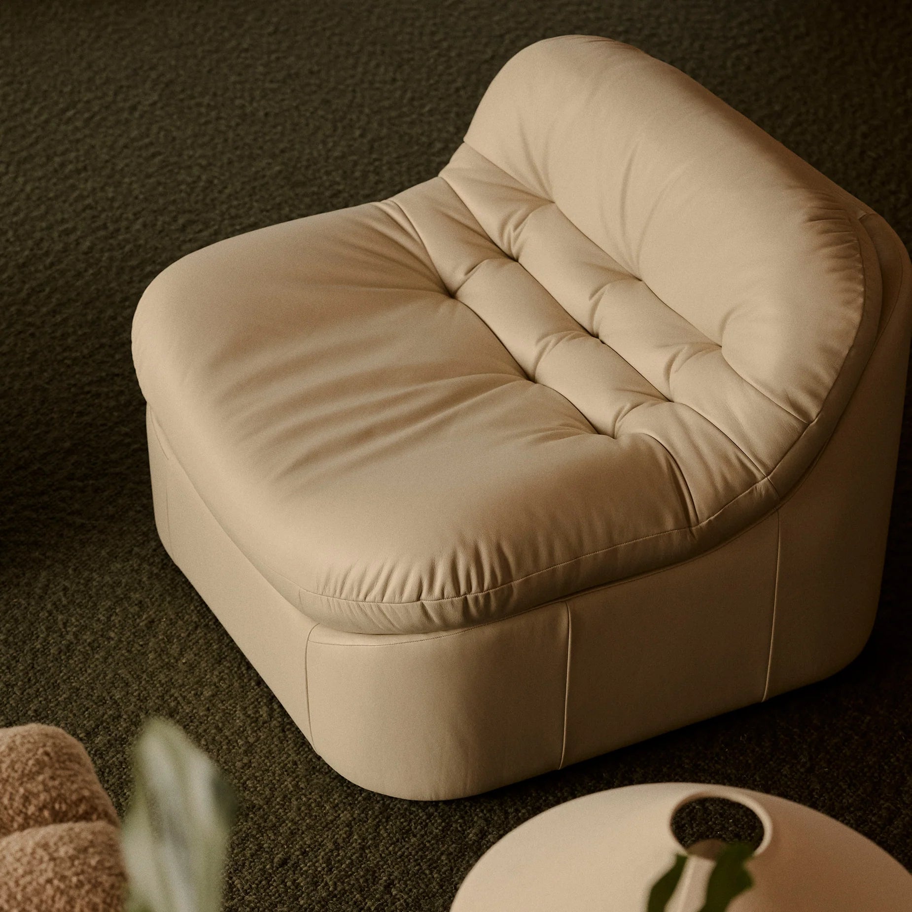 Glove Leather Occasional Chair
