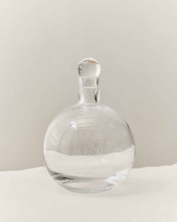 Bubble Glass Carafe Round