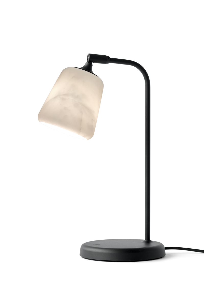 Material Table Lamp - White Marble without inner shade