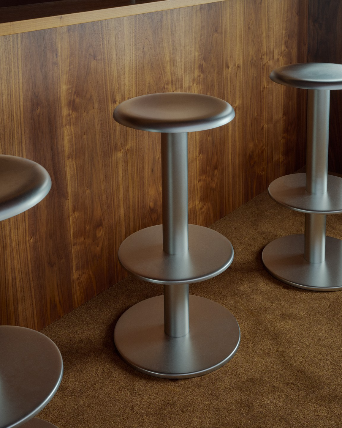 Coupe Barstool 75cm - Stainless Steel