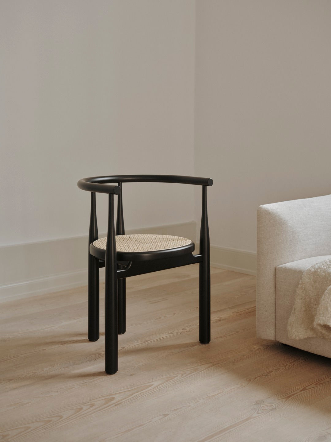 Bukowski Chair French Cane - Black