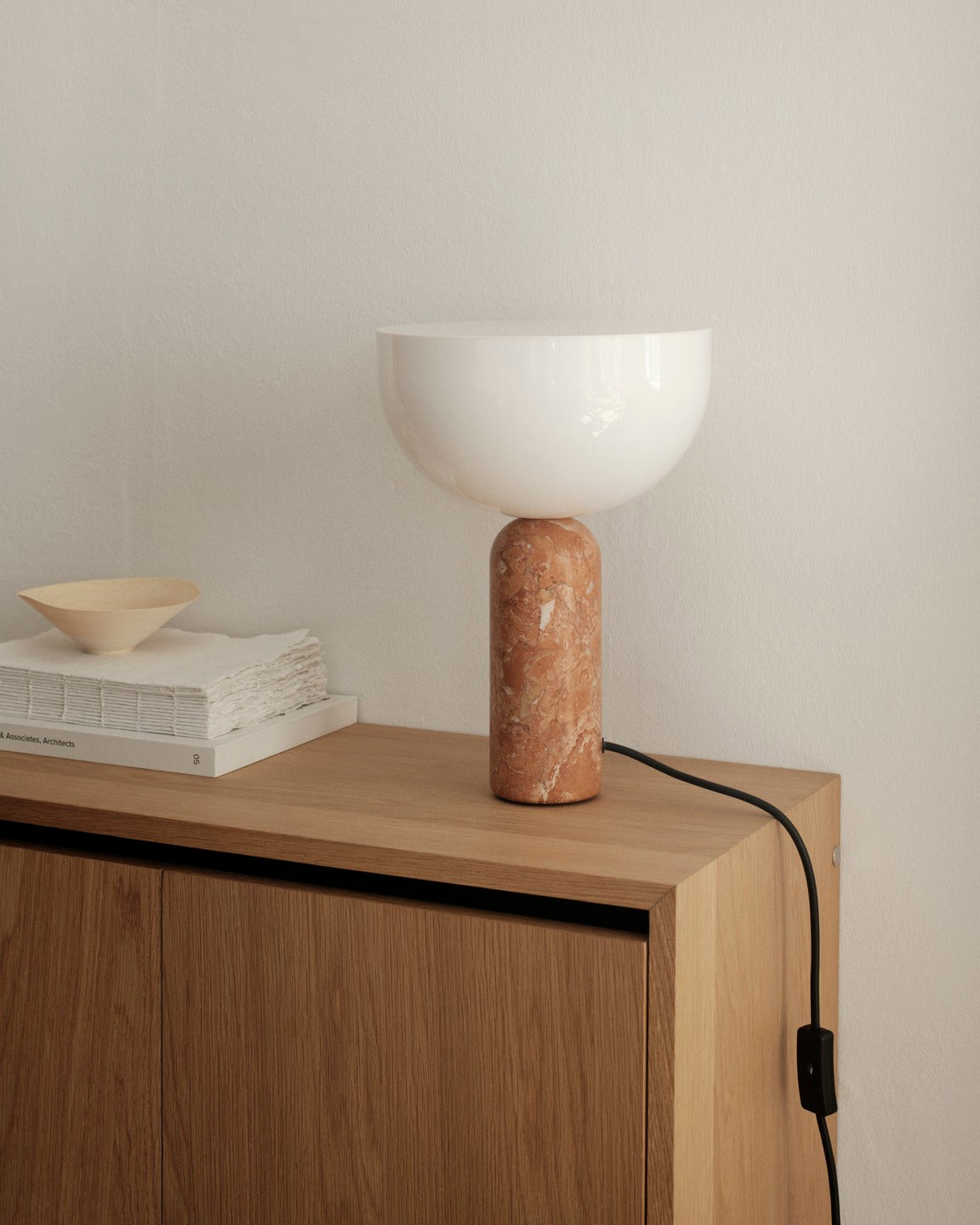 Kizu Table Lamp Small - Breccia Pernice Marble
