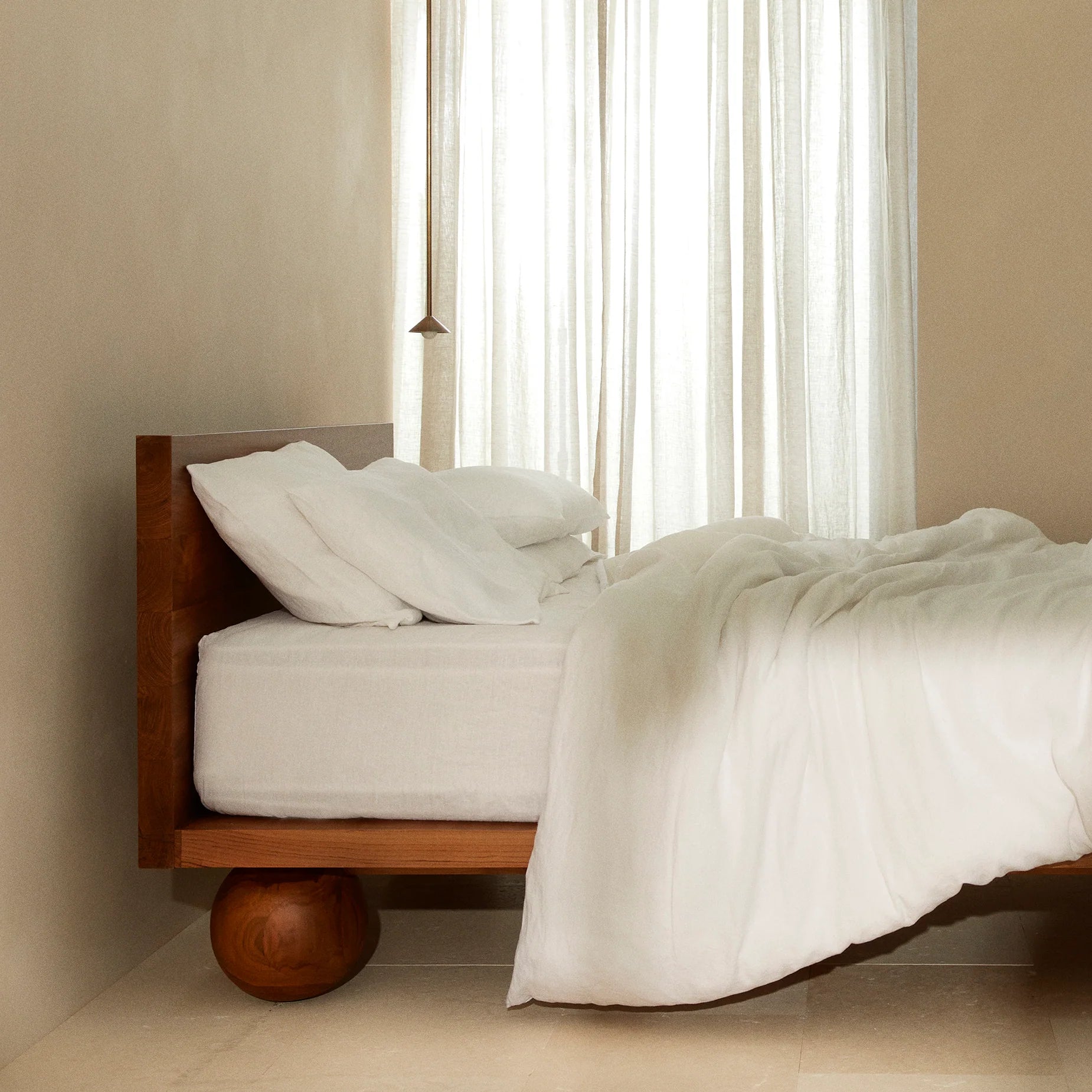 Yoko Super King Bed - Walnut