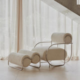 Chromeo Ottoman  - Sorrento Moon