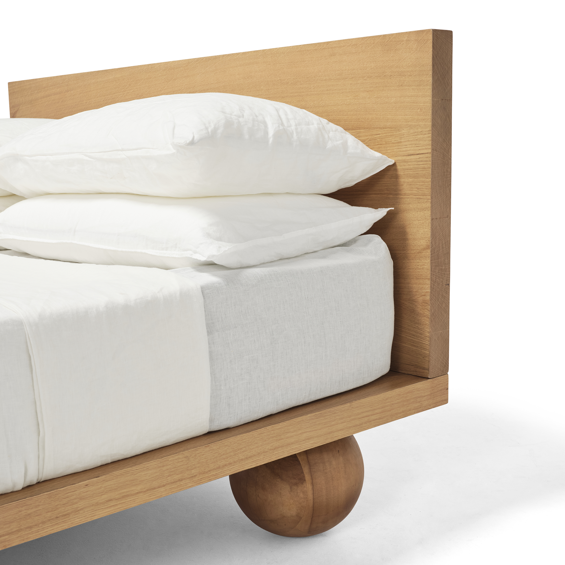 Yoko Queen Bed - Oak
