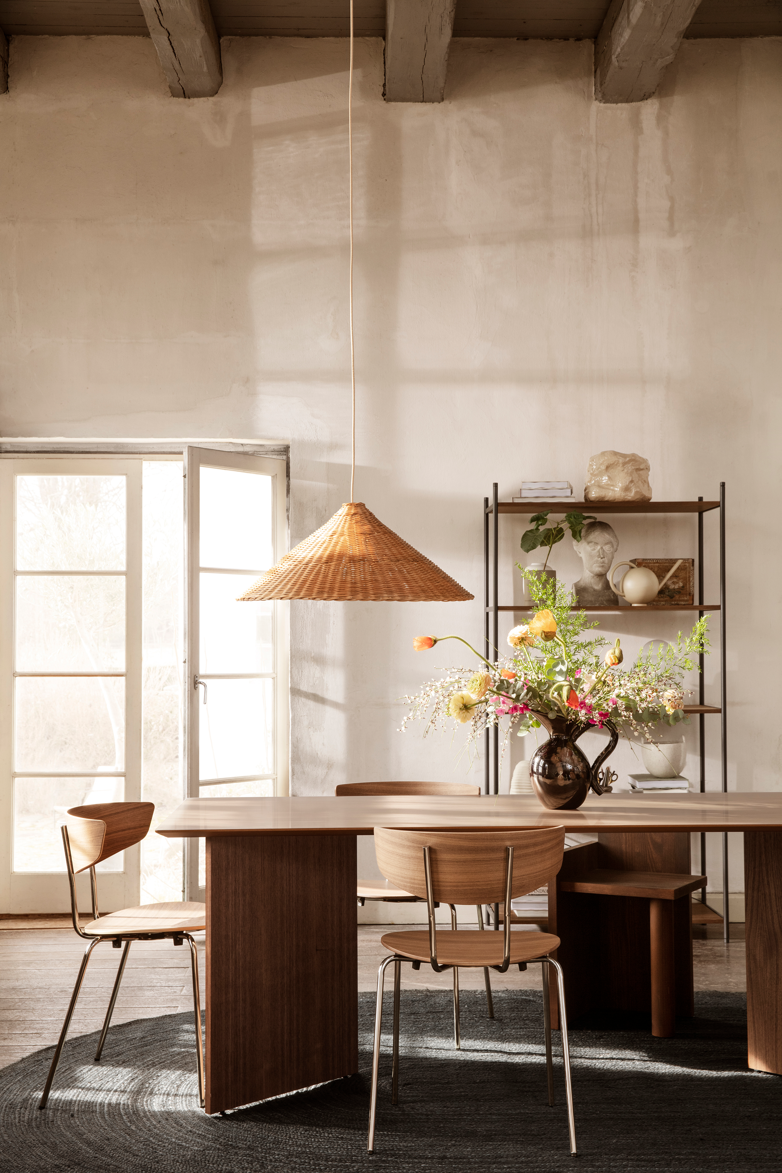 Dou Lampshade 68 - Natural + 4m fabric cord