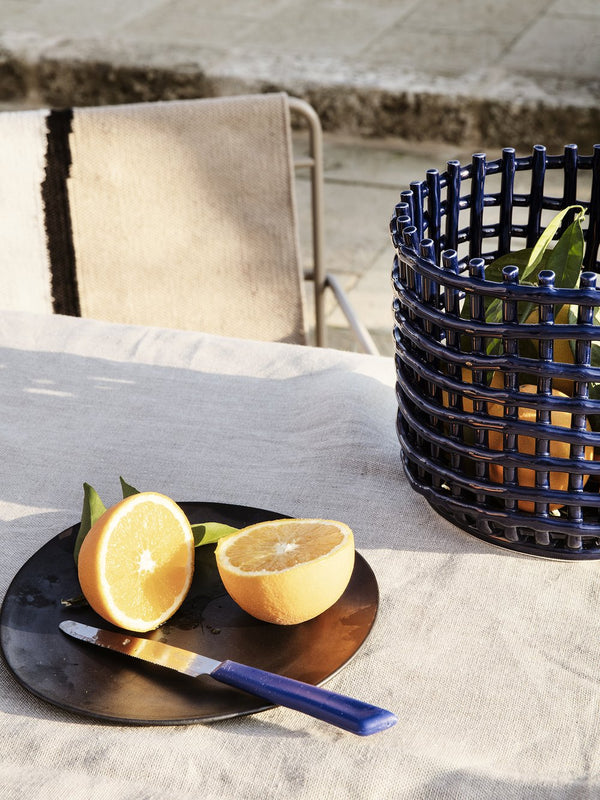 Ceramic Basket Large - Blue
