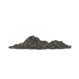 Berg Ceramic Sculpture - Low - Black