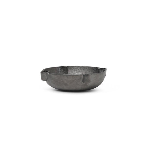 Bowl Candle Holder - Small - Casted Black Brass