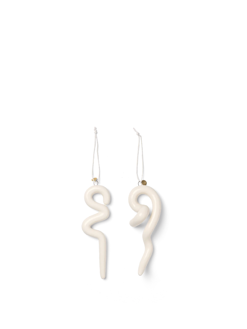 Doodle Ornaments - Set of Two