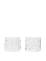 Doodle Glasses Low Clear - Set of 2