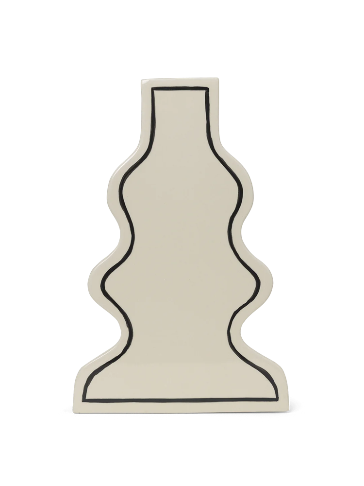 Paste Vase Curvy - Off-white