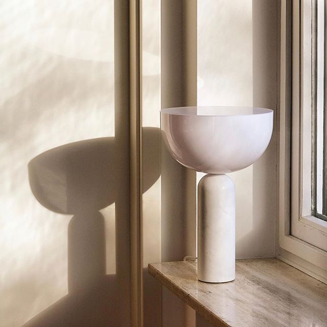 Kizu Table Lamp Large  - White Marble