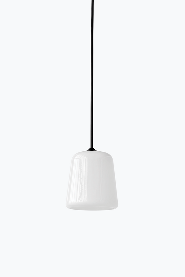 Material Pendant - White Opal w. Black Fitting