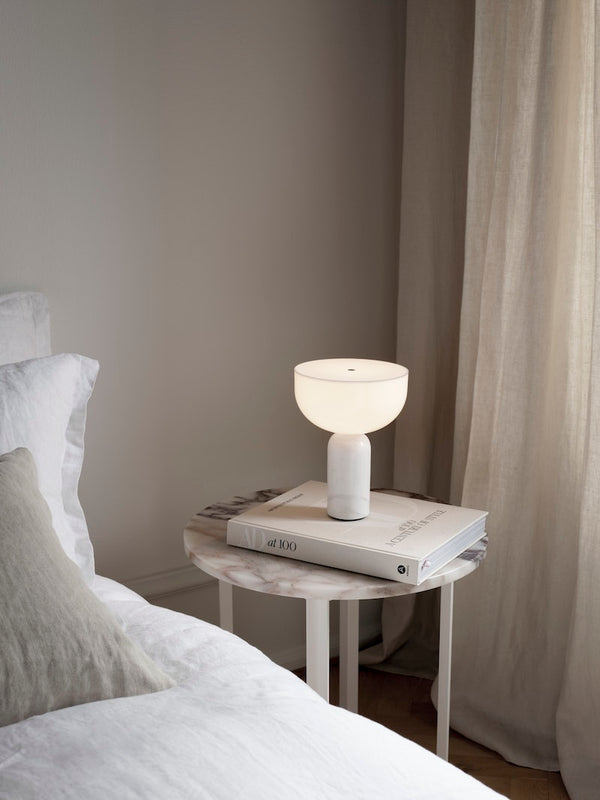 Kizu Portable Lamp - White Marble