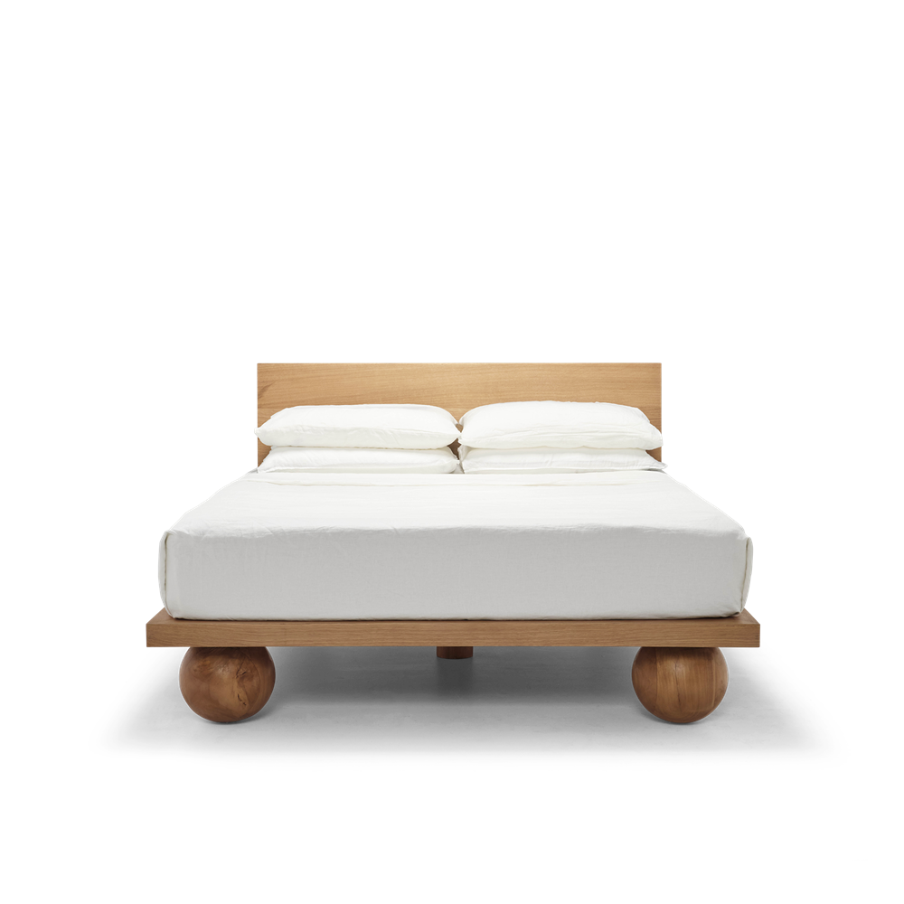 Yoko Queen Bed - Oak