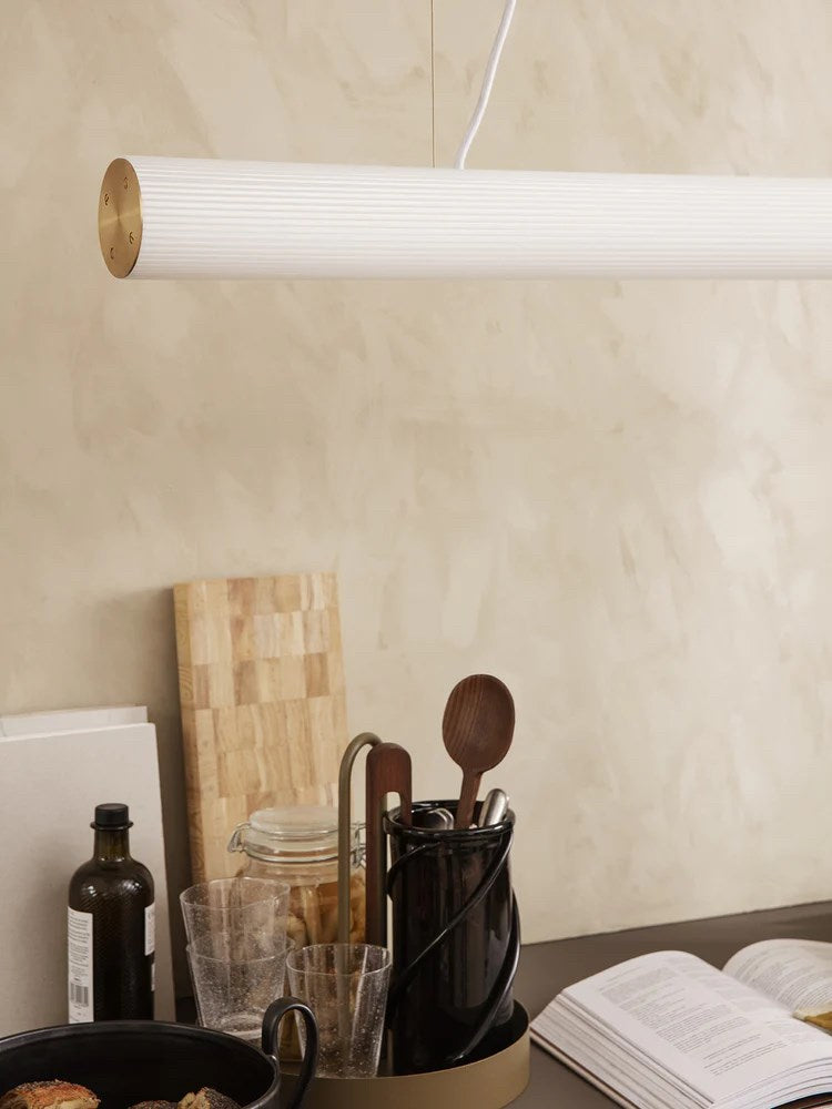 Vuelta Pendant 100 - White/Brass