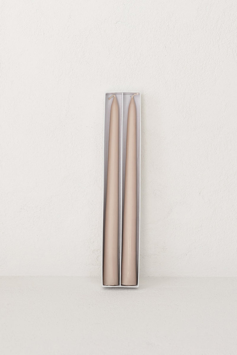 Tapered Candles - Beige