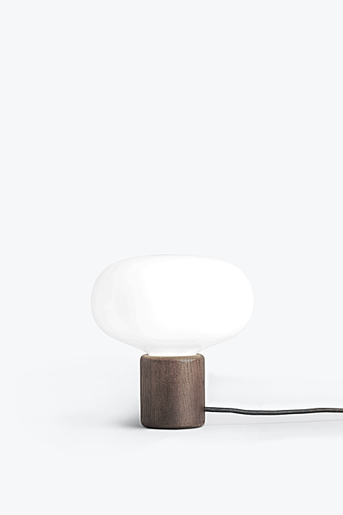 Karl Johan Table Lamp - Smoked Oak / White Opal