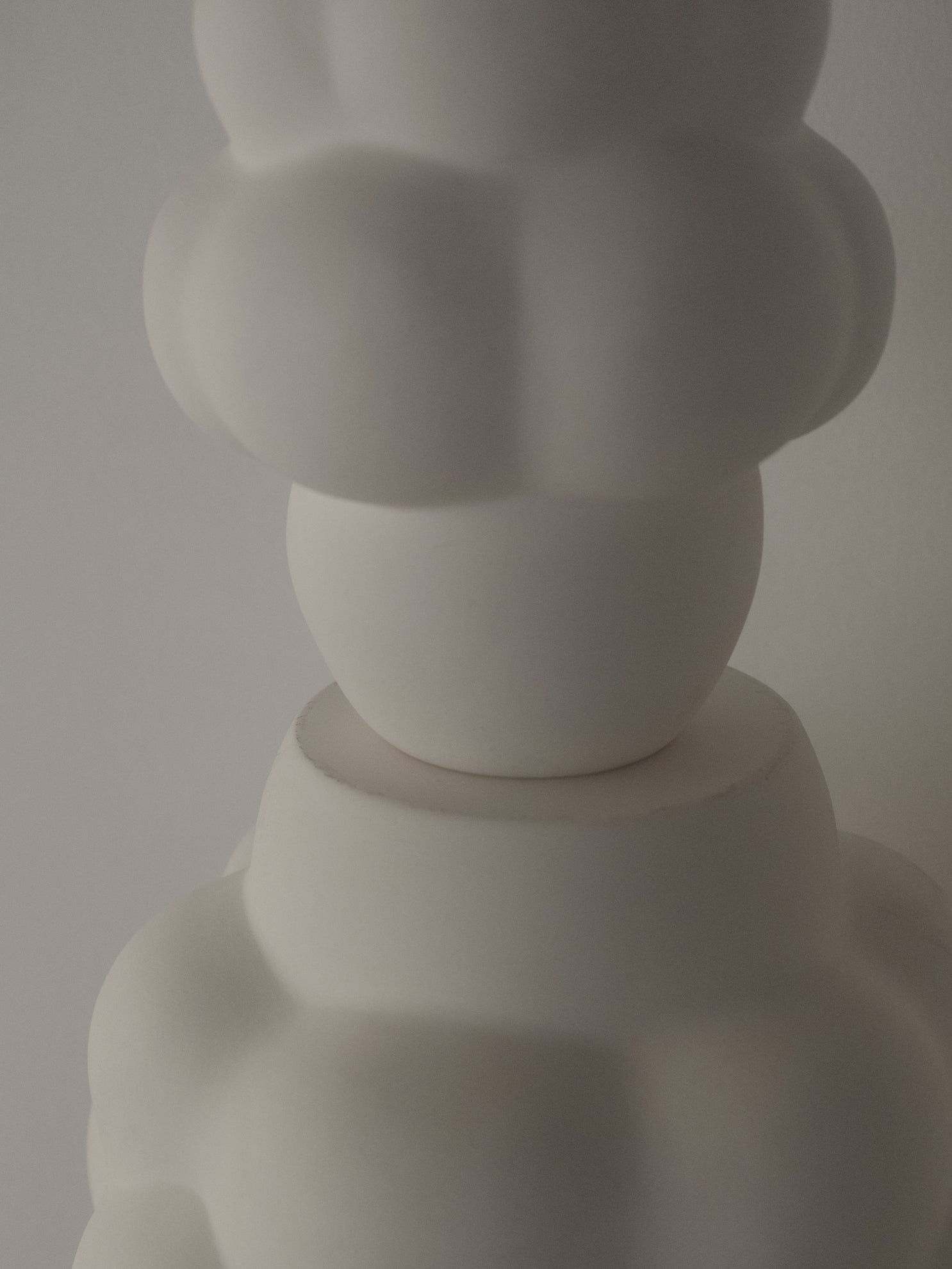 Ceramic Balloon Vase 04 Grande Raw White