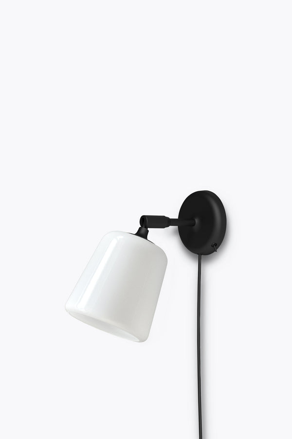 Material Wall Lamp -  White Opal