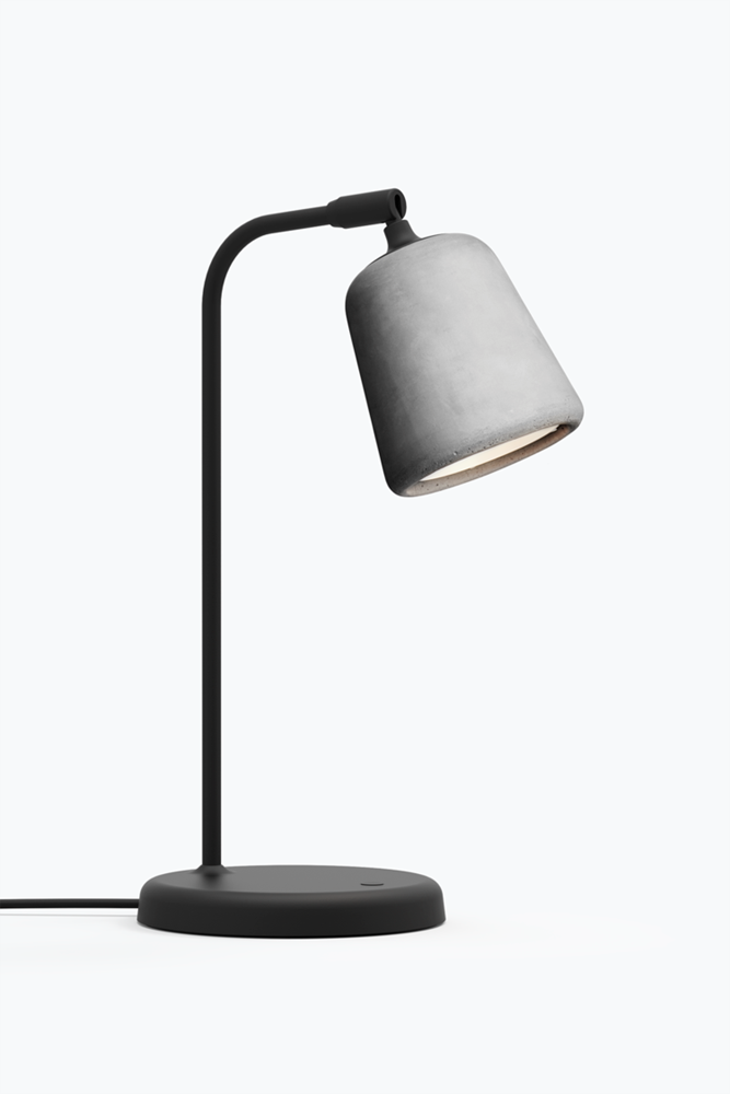 Material Table Lamp - Light Grey Concrete
