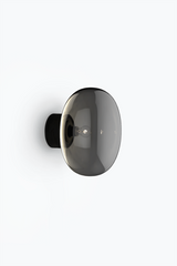 Karl Johan Wall Lamp - Black Stained Oak/Smoked Glass