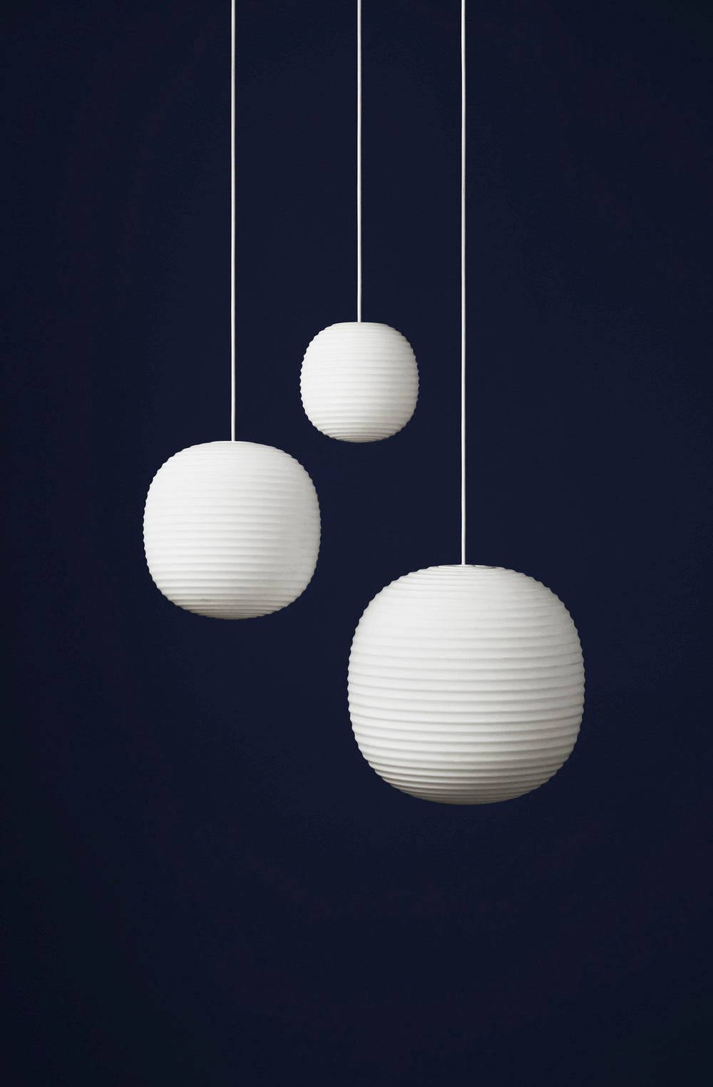 Lantern Pendant - White Medium