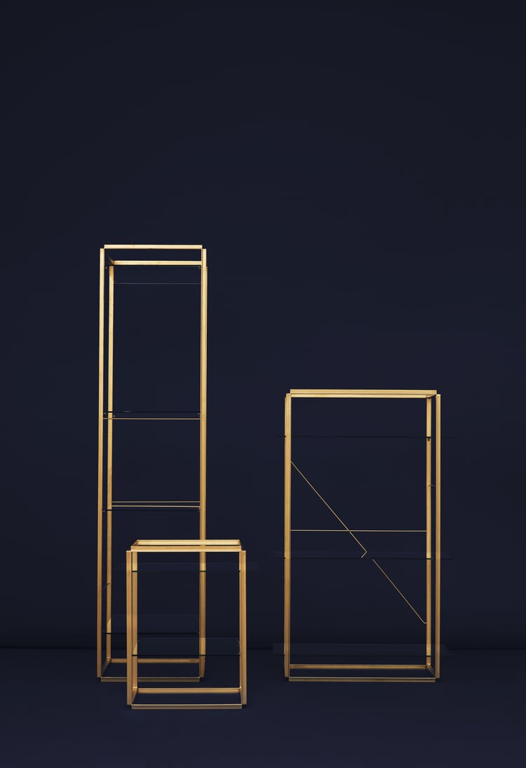 Florence Shelf Large - Gold