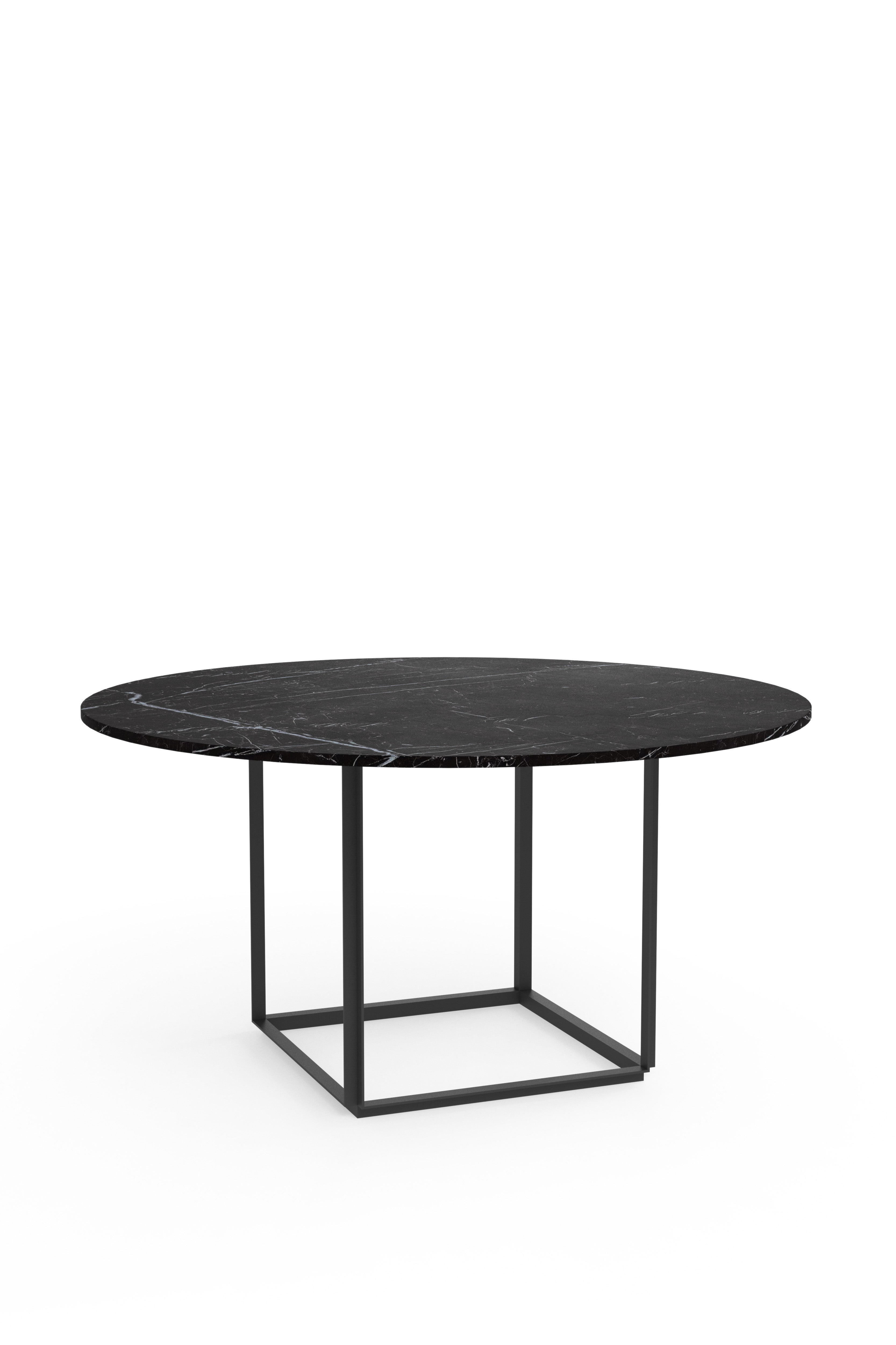 Florence Dining Table 145 cm - Black Marble