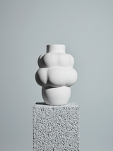 Ceramic Balloon Vase 04 Grande Raw White